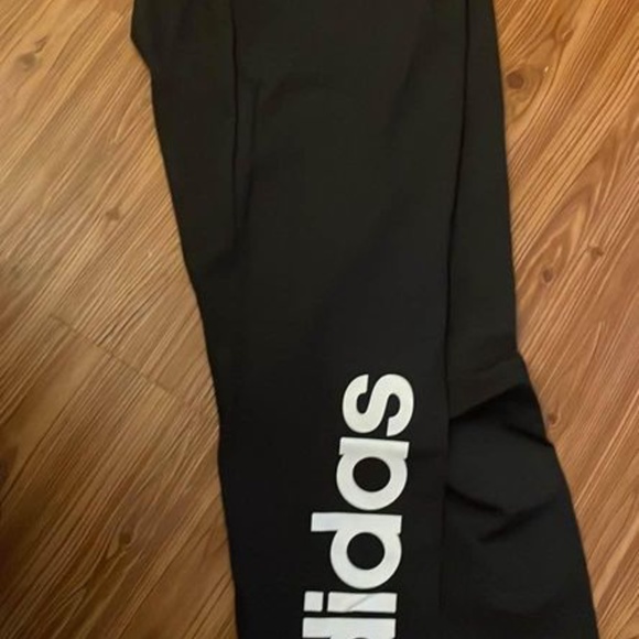 BRAND NEW women adidas essential linear black tights leggings pants size XS - Picture 6 of 6